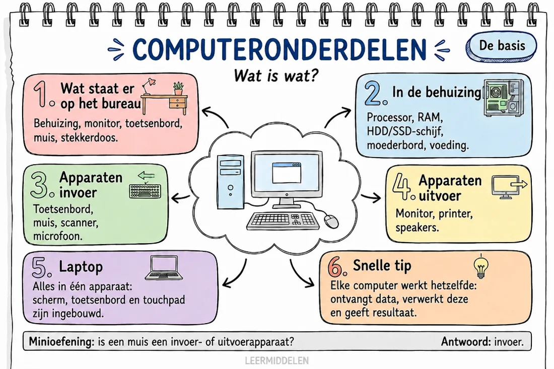 Mindmap — computeronderdelen
