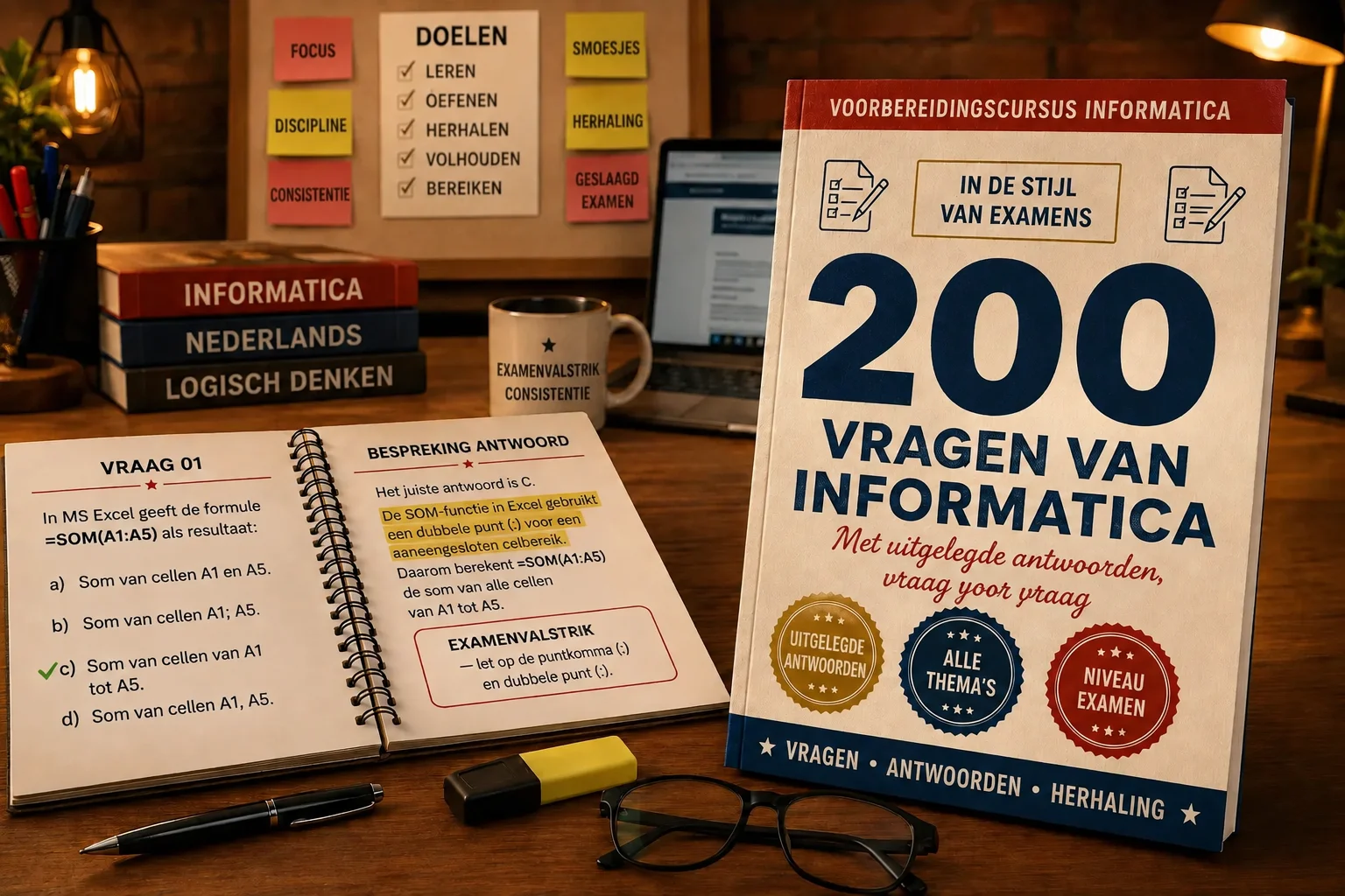 Bonus 03 — 200 testvragen over computers
